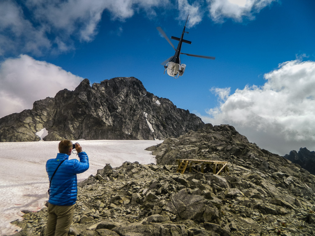 Leaving Helicopter
