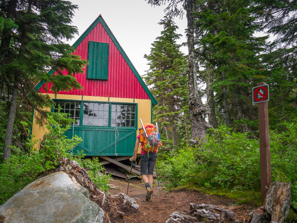 Arriving at the Tantalus Hut