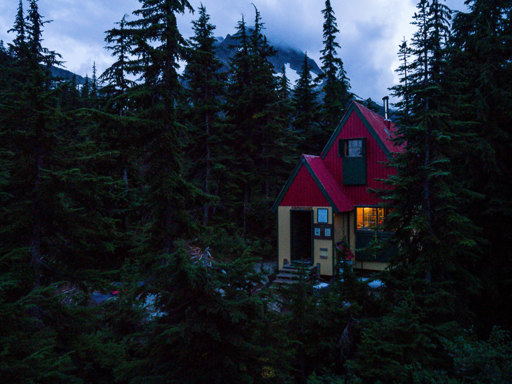 The Tantalus Hut on our first night in the Tantalus Range
