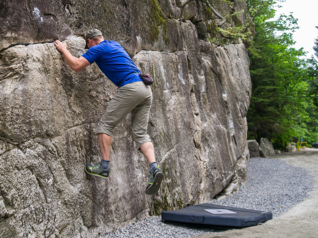 Light scrambling in the Scarpa Crux shoe