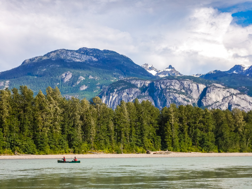 Crossing back over the Squamish river.