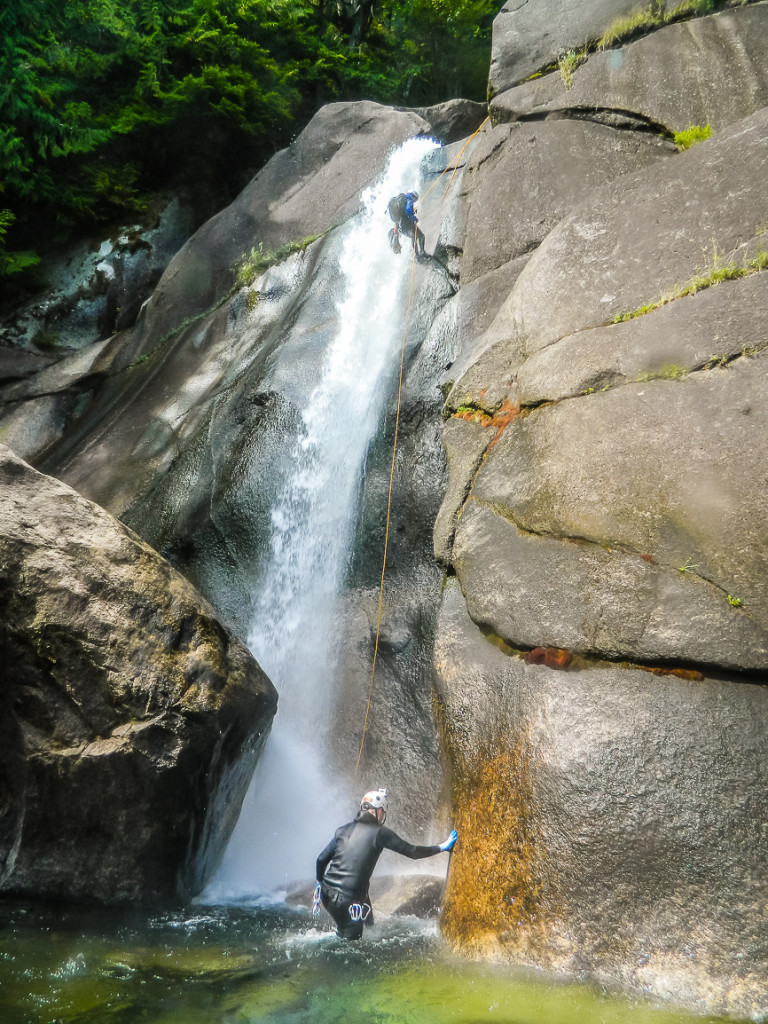 While narrow, this waterfall was very loud