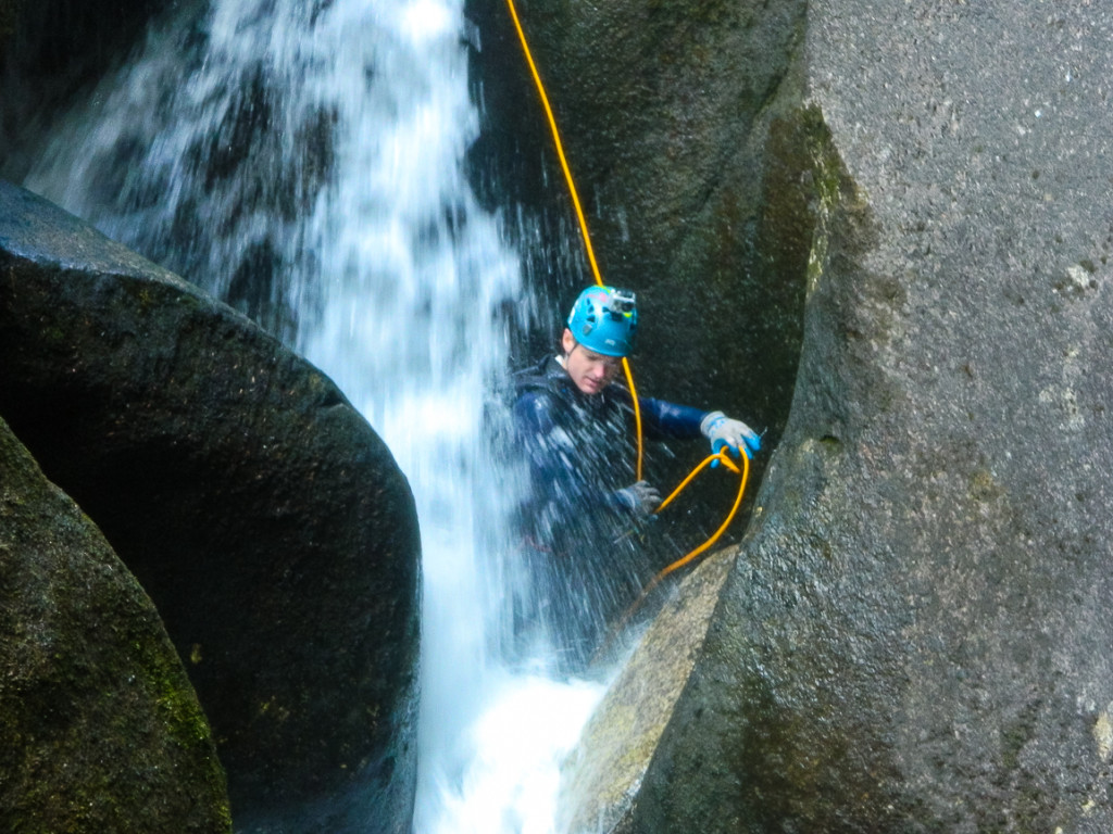 Trying to get free of the rappel