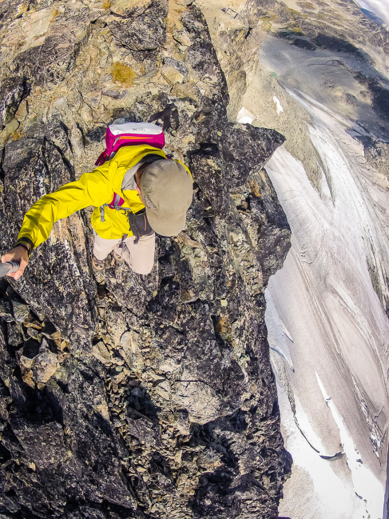 Scrambling Blackcomb Peak