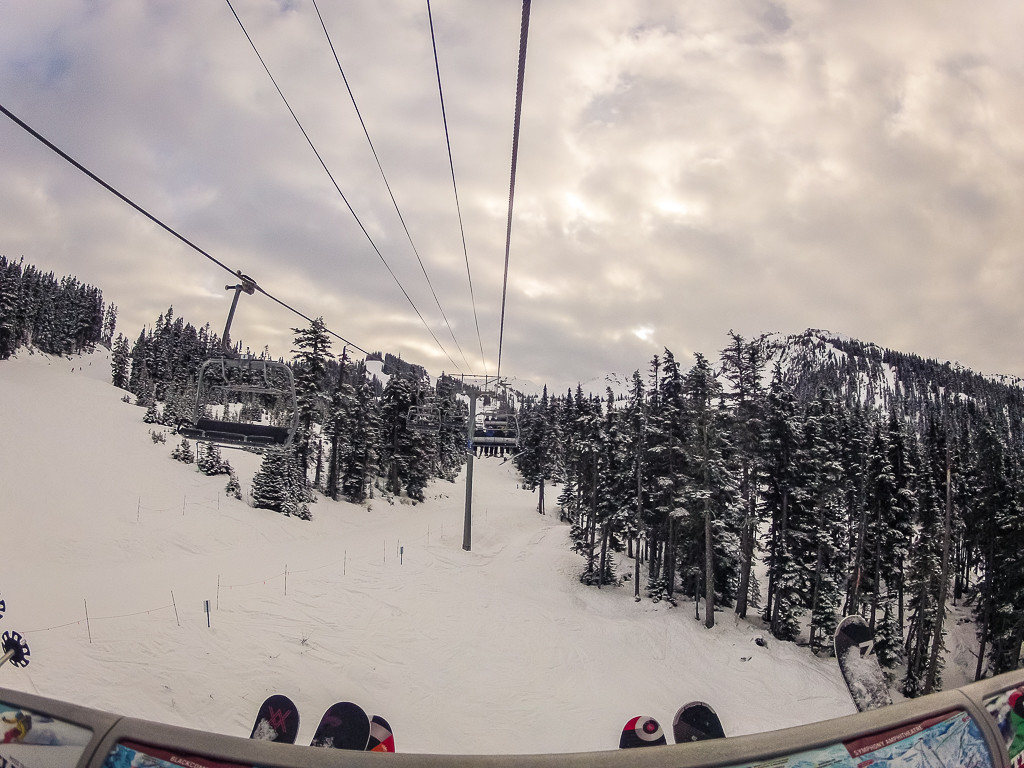 Heading up the mountain.
