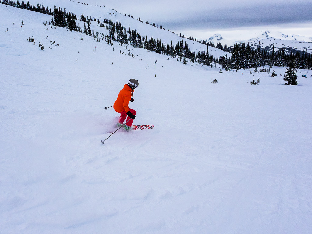 Skiing on Blackcomb Mountain