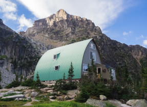 The Conrad Kain Hut in the Bugaboos